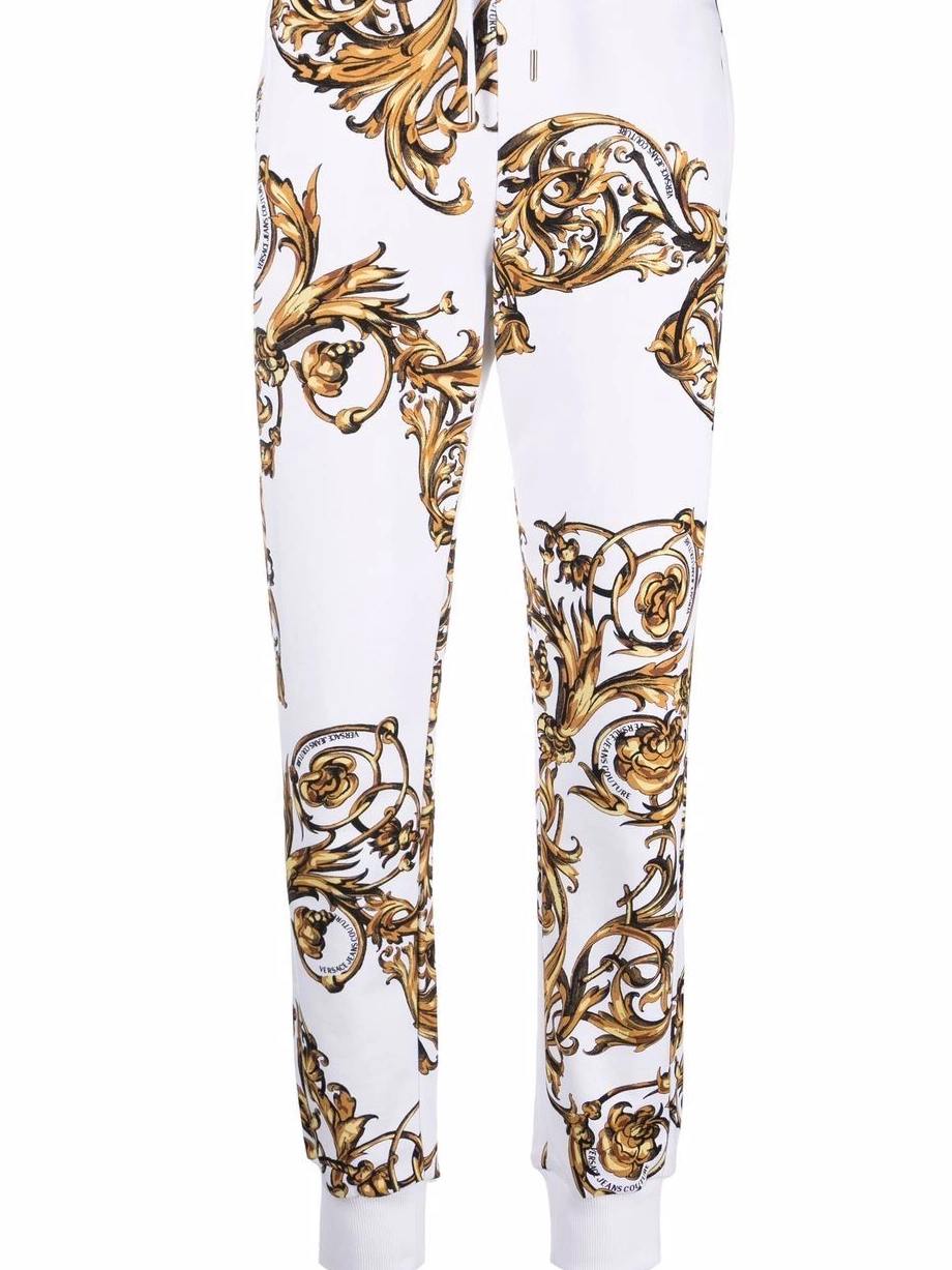 Affordable track Women Couture pants Versace baroque-pattern Jeans 0823
